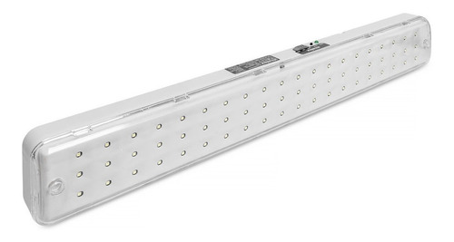 Imagen 1 de 6 de Luz de emergencia Atomlux 2020LITIO-LED con batería recargable 220V blanca