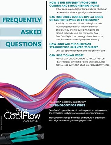Tresstech Cool Flow Dual Styler | Rizador Y Plancha 2 En 1 |
