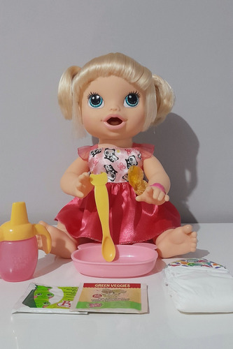 Baby Alive Hora De Comer Loira Em Português. (Usado)