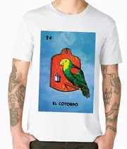 Comprar Playeras Cleen Alexer Loteria El Cotorro Mexicano Mod 45