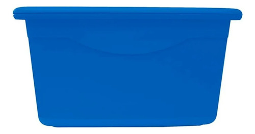Caja Plastic Trends Miami Plástico 19 Litros Con Tapa Azul
