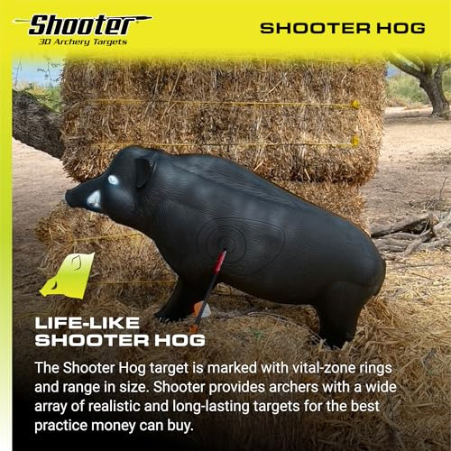 Field Logic 3d Archery Hog Target, Black, One Size