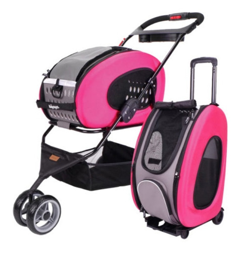 Carrito Coche Ibiyaya Eva 5-in-1 Bolso Perros Viaje 8kg