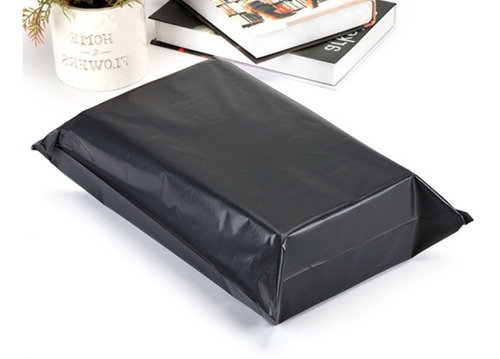 100 Bolsas Sobres De Plástico Para Paquetería Color Negro Mate