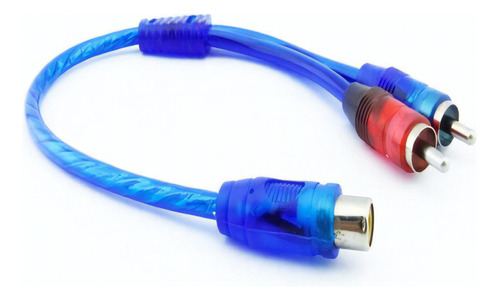 Cable Adaptador De Audio De 2 Rca Macho X 1 Rca Hembra