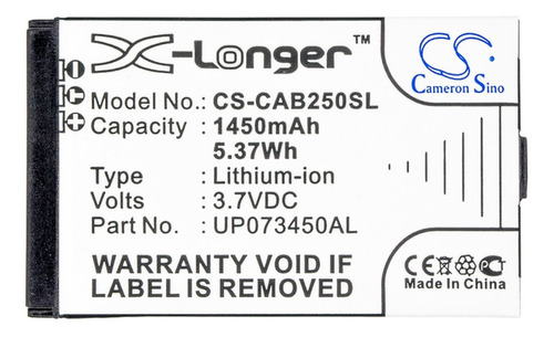 Batería Para Caterpillar B25 Cab250sl 1450mah 3.7v