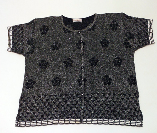 Blusa Tramada Con Hilo Plateado Y 7 Strass - ** Leer