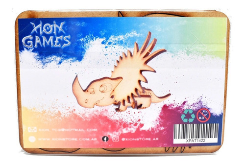 Imagen 3 de 5 de Para Armar - Xion Games Cartoons - Estiracosaurio