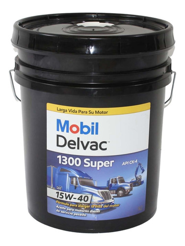 Aceite Motor Mobil Delvac 1300 Super 15w40 19 Lts