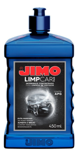 Champú detergente automotriz Jimo Limpcar Plus, 450 ml
