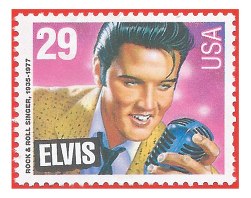 1993. Estampilla Elvis Presley 29c, Estados Unidos. Slg1