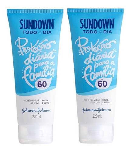 Kit Com 2 Protetor Solar Sundown Todo Dia Fps 60 220ml