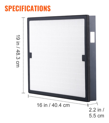 Vevor Filtro De Aire Hepa, De Filtro De 483x404 Mm Filtros