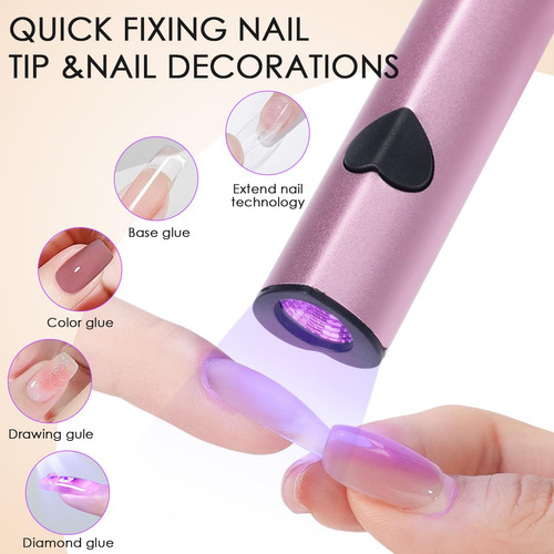Luz Uv De Mano Para Uñas De Gel, Lámpara De Uñas Led Portáti