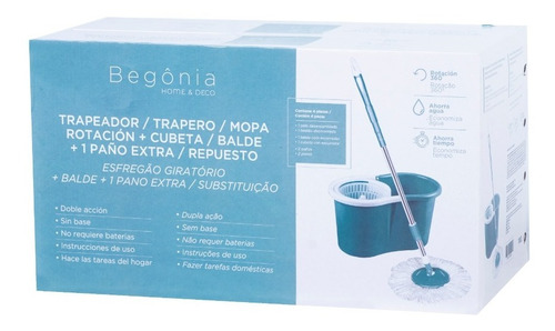 Mopa Centrifuga 2 Paños Begônia