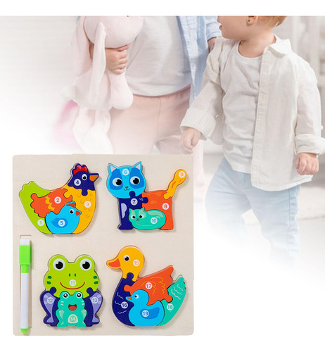 Rompecabezas Montessori Rompecabezas De Madera Para Pastar