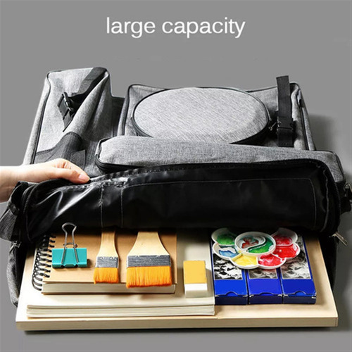 Cartera De Artista De Lienzo Sketch Superpuesto Mochila De