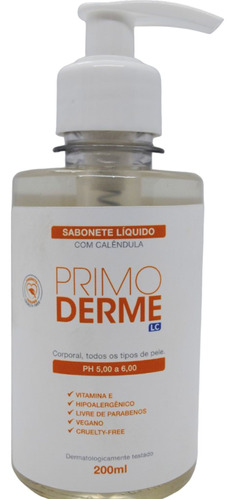 Sabonete Liquido Com Hidratação Corporal  Primoderme 200ml