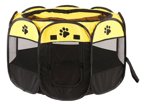 Corral Para Mascotas Gatos Perros Plegable Tela 114 X 58cm