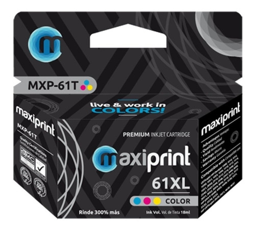 Cartucho Compatible Hp 61 Xl Color Con Garantía 61xl