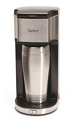 Capresso 425 On-the-go Cafetera Personal, Plata - Negro.