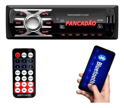 Radio Automotivo Sem Toca Cd Mp3 Player Bluetooth Rca Usb