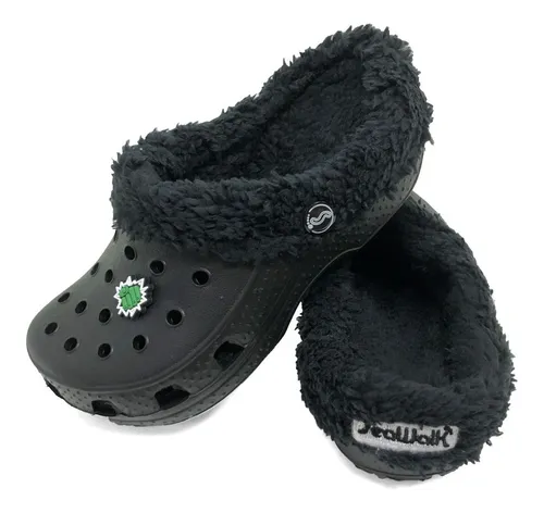 Zueco Sea Walk Winter Pantuflas Goma Corderito Piel Unisex