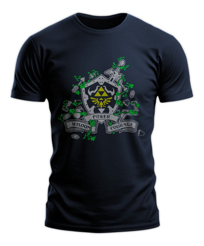 Polera Gustore De Zelda - Power Wisdom Courage