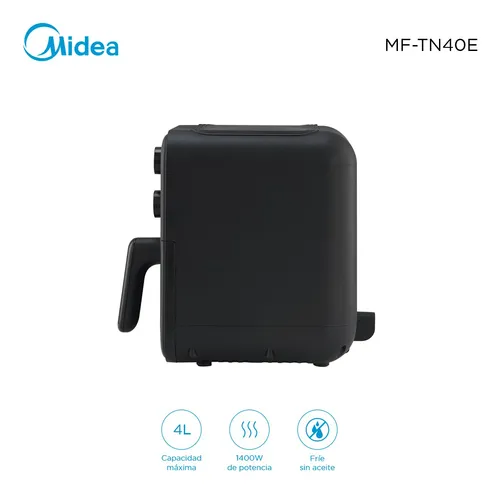 Freidora Midea Mf-tn40e Ls Home Negro