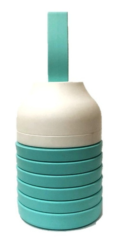 Imagen 4 de 4 de Botella Vaso Plegable Silicón Cilindro Ecológico 500ml
