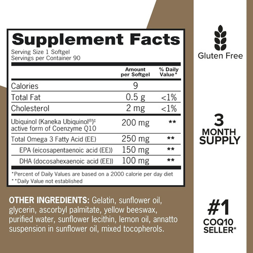 Qunol Ultra 100 Mg Coq10 300% Mejor Absorción Sin Sabor