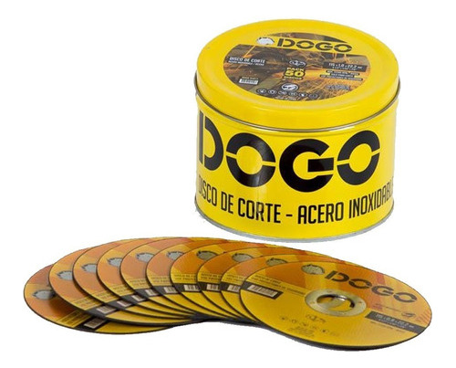 Pack 50 Discos De Corte Recto Dogo Acero 115 X 0,8 X 22,2 Mm