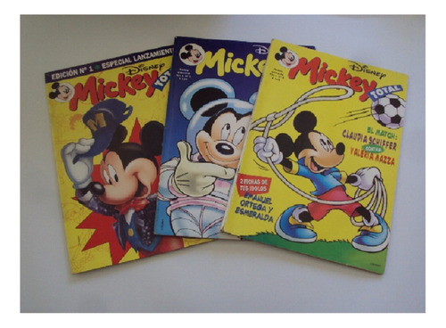 Revista Mickey Total # 1 2 Y 3 Disney 1996