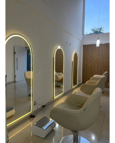 Espelho Led Oval Base Reta 190x90 Touch Screen