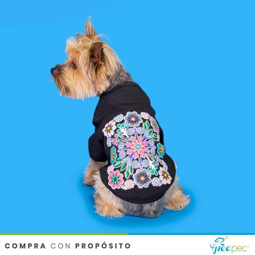 Imagen 3 de 4 de Playera Ramillete Negro (m)