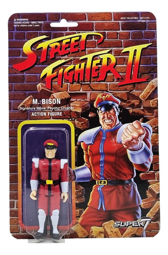 Super 7 - Reaction - Capcom - Street Fighter Ii - M. Bison