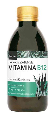 Natier Vitamina B12 Concentrada Bebible Apto Veganos 250ml