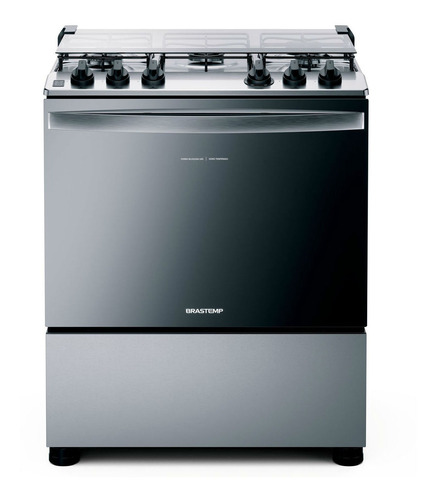 Fogão Brastemp 5 Bocas Cor Inox Bfs5ncr