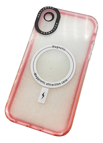 Case Forro Doble Goma Transparente Magsafe iPhone XR