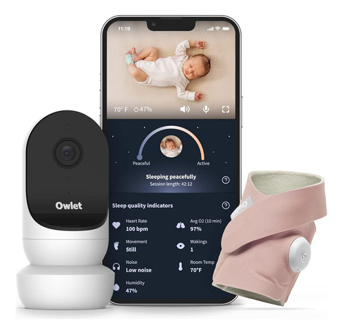 Owlet Dream Duo 2 Smart Baby Monitor - Monitor De Bebé De Vi