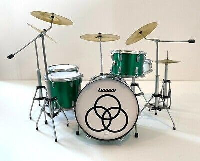 Axe Heaven John Bonham Zep Tribute Green Sparkle Ludwig Mini