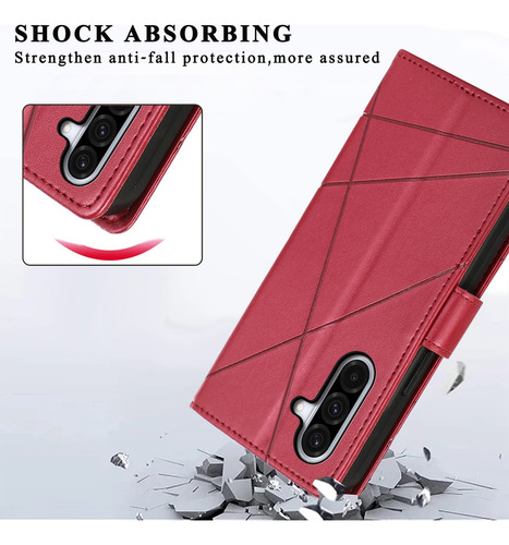 Funda Para Teléfono Samsung Galaxy A56 A36 A26 A16, Funda Tipo Bolsa Con Ranura En Forma De A