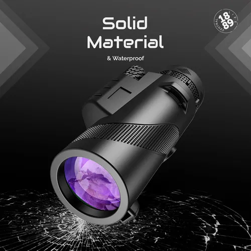 Telescopio Monocular Hd 80x100 Adaptador Y Trípode Para Aves Color