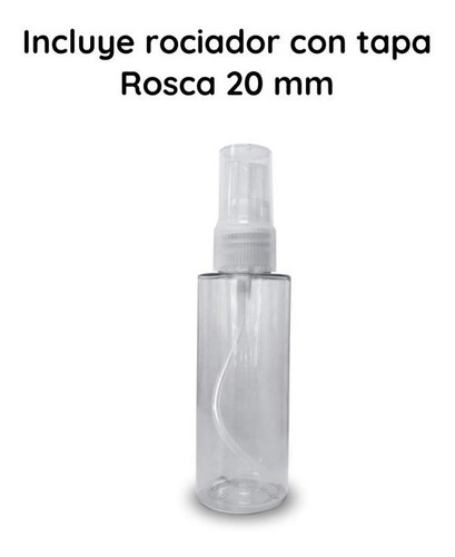 Imagen 4 de 10 de Botellas Plasticas Pet 60 Cc X 50un Con Spray Rociador