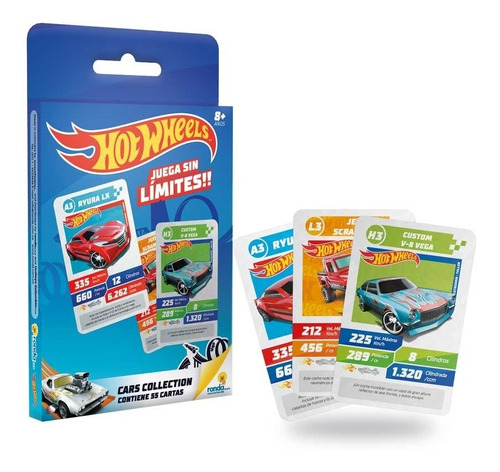 Hot Wheels Carros Cartas De Colección Juego De Mesa Cars 