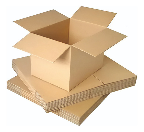 Caja Carton Embalaje 60x40x40 Mudanza Reforzada X30 Color Marrón claro