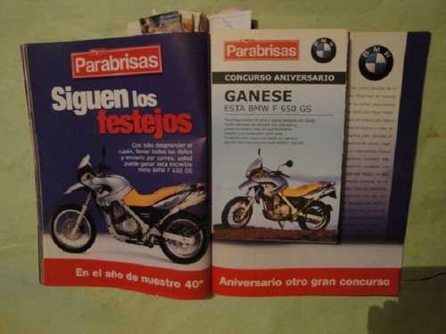 Publicidad Moto Bmw F 650 Gs Año 2000