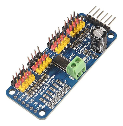 Módulo Servocontrolador Pca9685 16 Canales Pwm