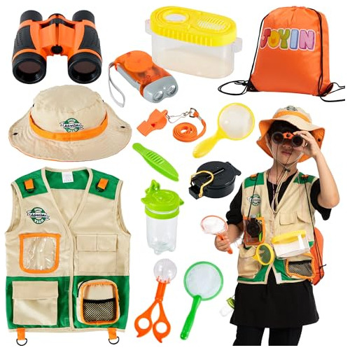 Outdoor Explorer Kit Bug Catcher Niños Chaleco Sombrer...
