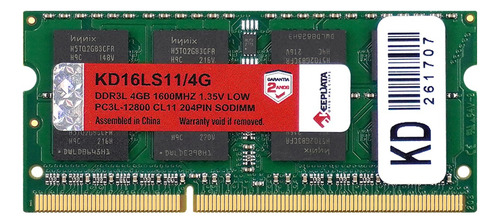 Memória Ram Notebook Ddr3l 4gb 1600mhz Keepdata Kd16ls11/4g
